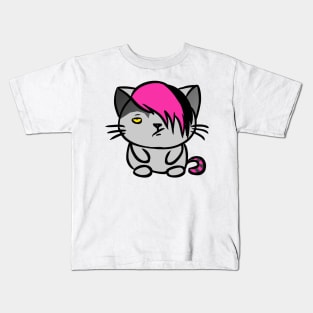 Emo Cat Kids T-Shirt